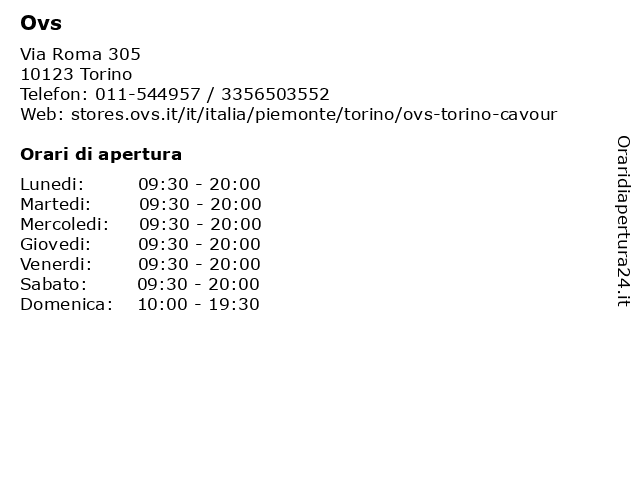 Ovs torino deals via roma