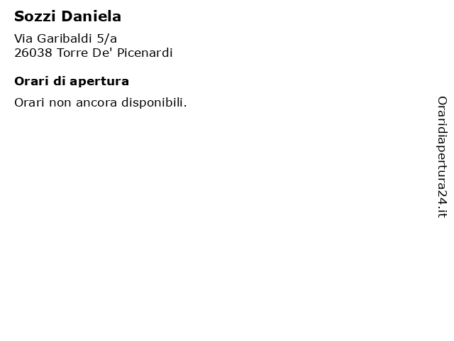 Sozzi Daniela a Torre De' Picenardi: indirizzo e orari di apertura