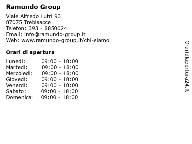 Ramundo Group a Trebisacce: indirizzo e orari di apertura