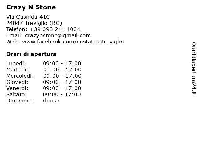 Crazy N Stone a Treviglio (BG): indirizzo e orari di apertura