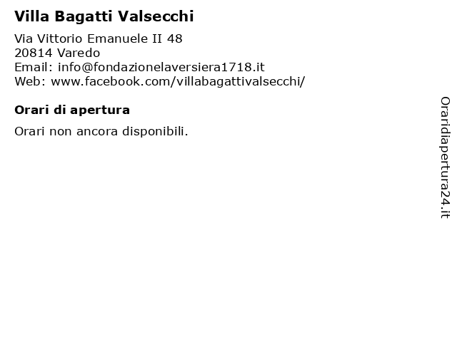 Villa Bagatti Valsecchi a Varedo: indirizzo e orari di apertura