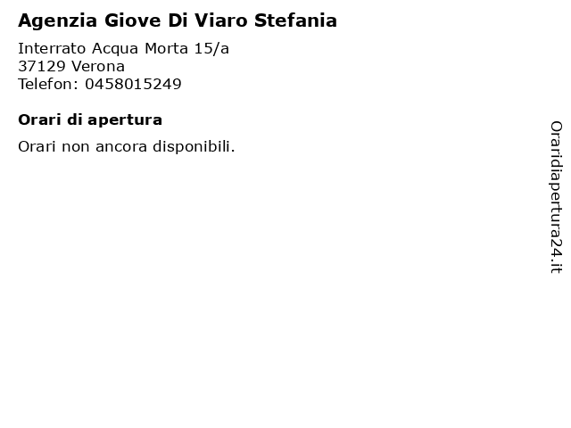 Agenzia Giove Di Viaro Stefania a Verona: indirizzo e orari di apertura